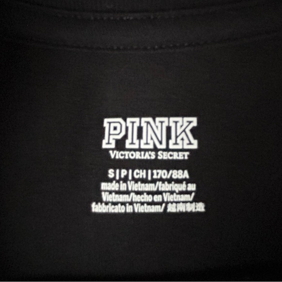 Victoria’s Secret PINK Black Yoga Top Size Small NWT - Picture 4 of 5